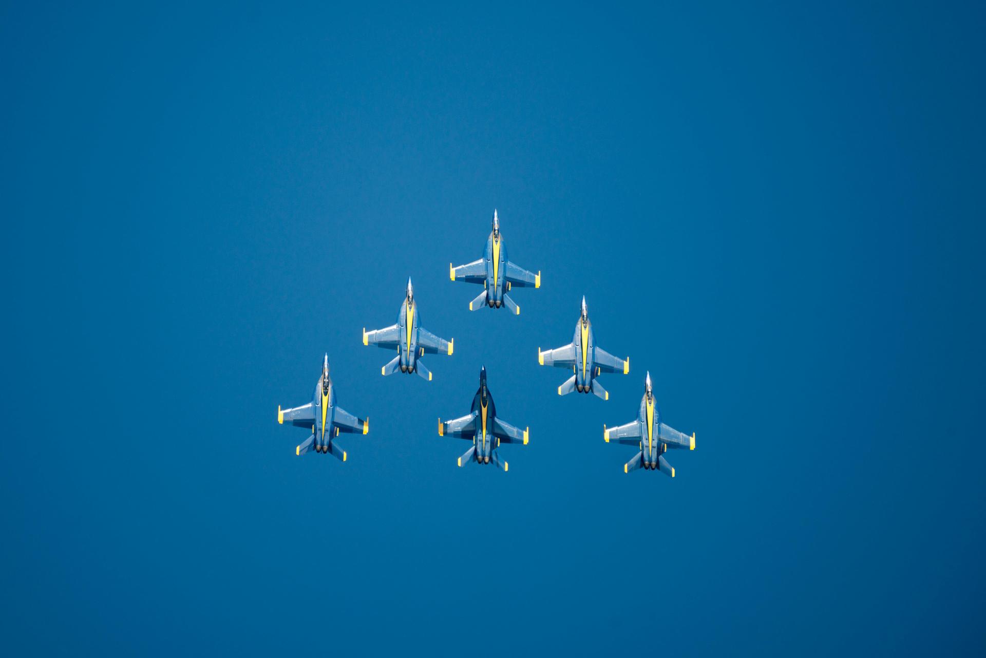 Blue Angels Air Show over Annapolis Maryland